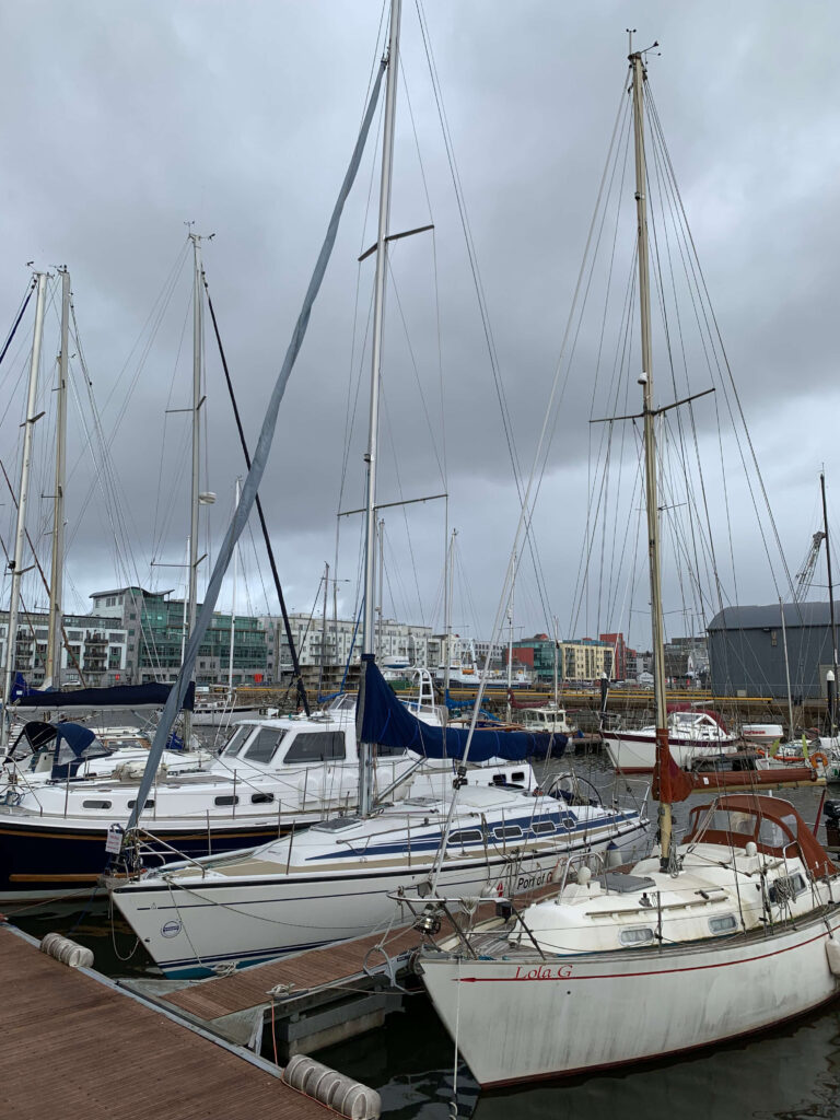 harbor in galway, ireland