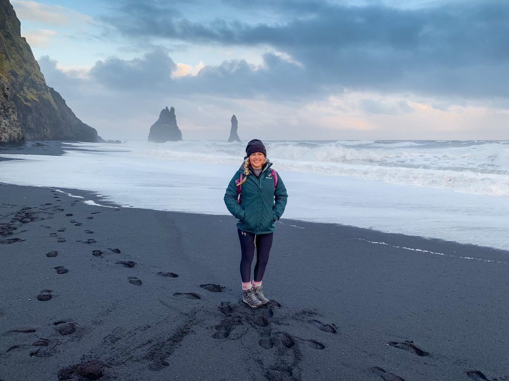 black sand beach iceland