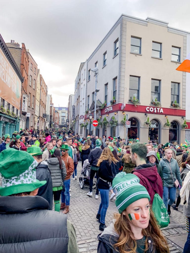 st patrick's day in dublin, ireland