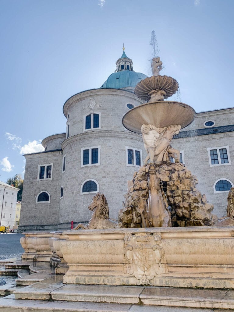Residenzplatz in salzburg, austria