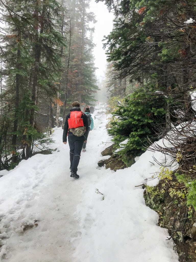 plain of six glaciers teahouse trail, banff national park, canada