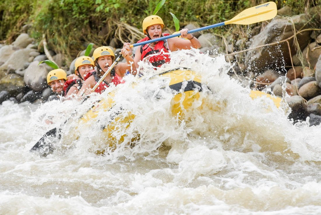 white water rafting in Arenal, Costa Rica