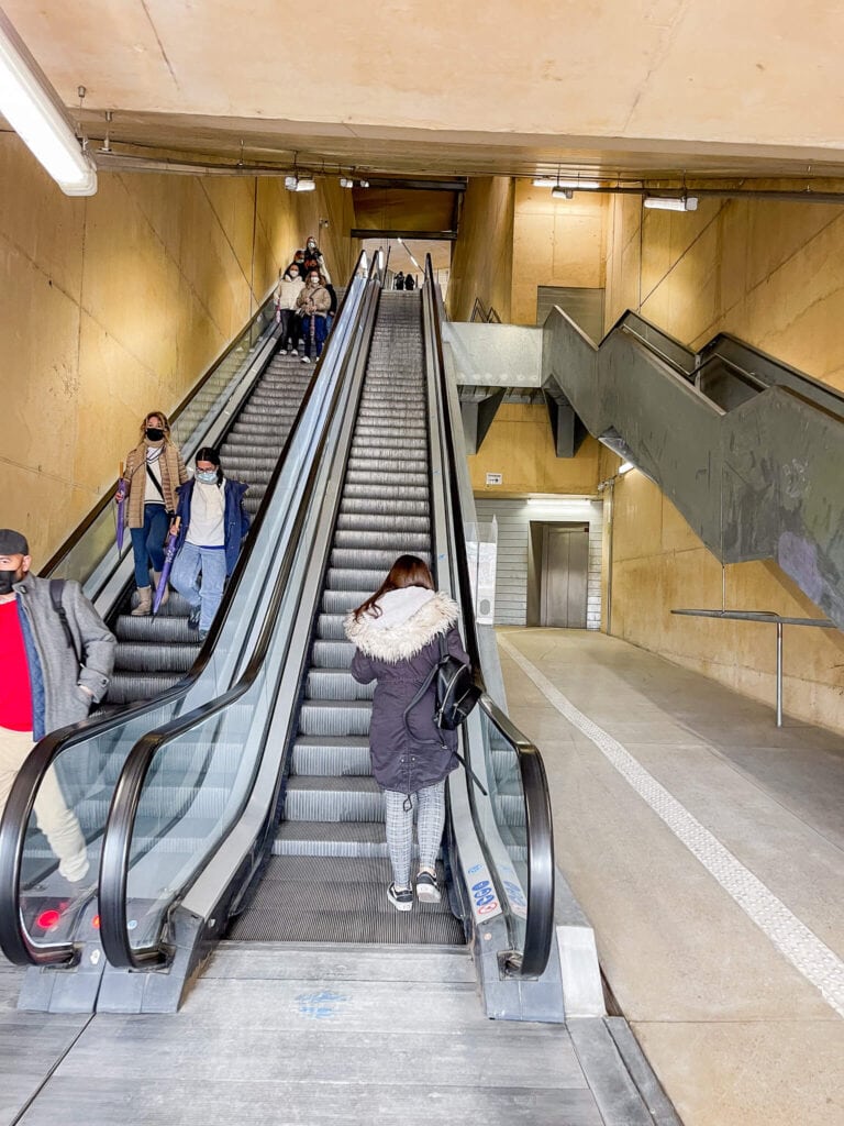 toledo escalators, spain