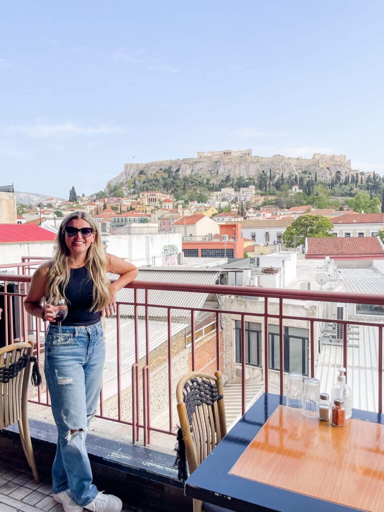 rooftop restaurant, athens, greece