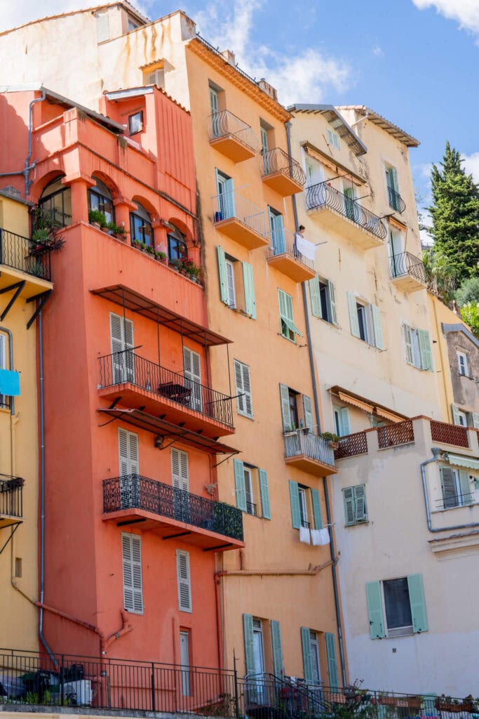 menton old town, france