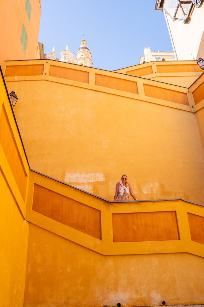 escaliers, stairs in menton, france