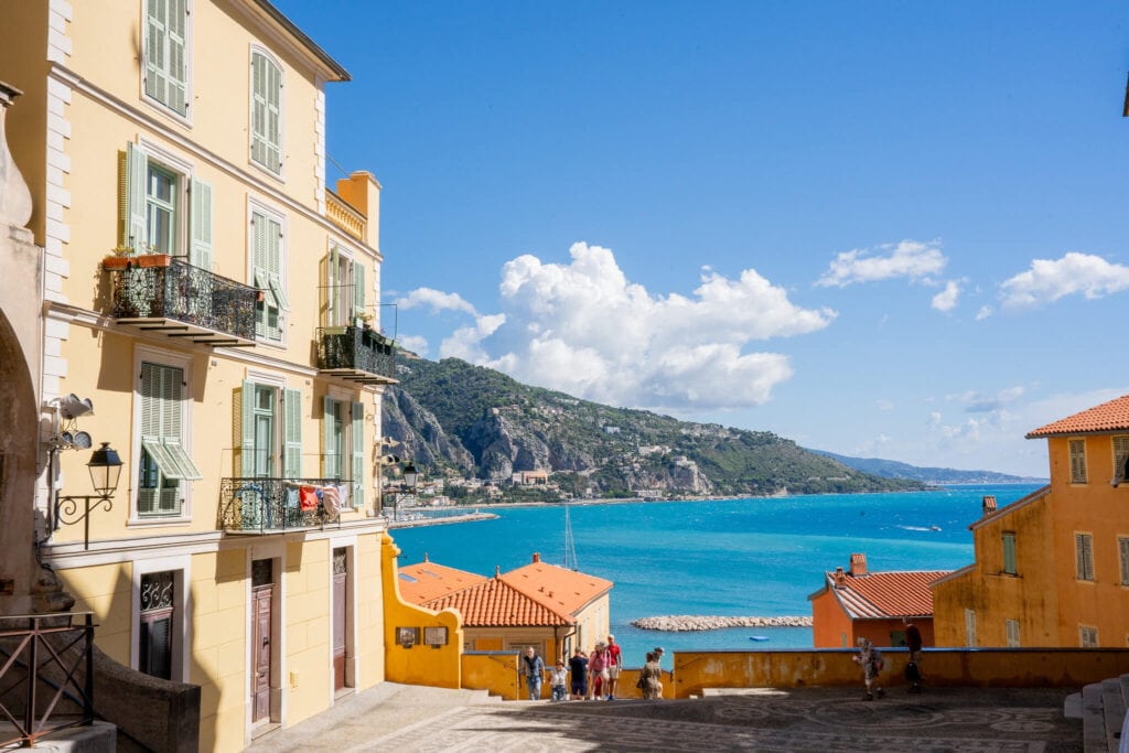 menton square, menton stairs