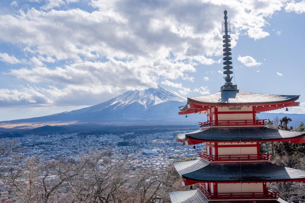 Arakurayama Sengen Park, Tokyo, Japan, Mt Fuji, Chureito Pagoda