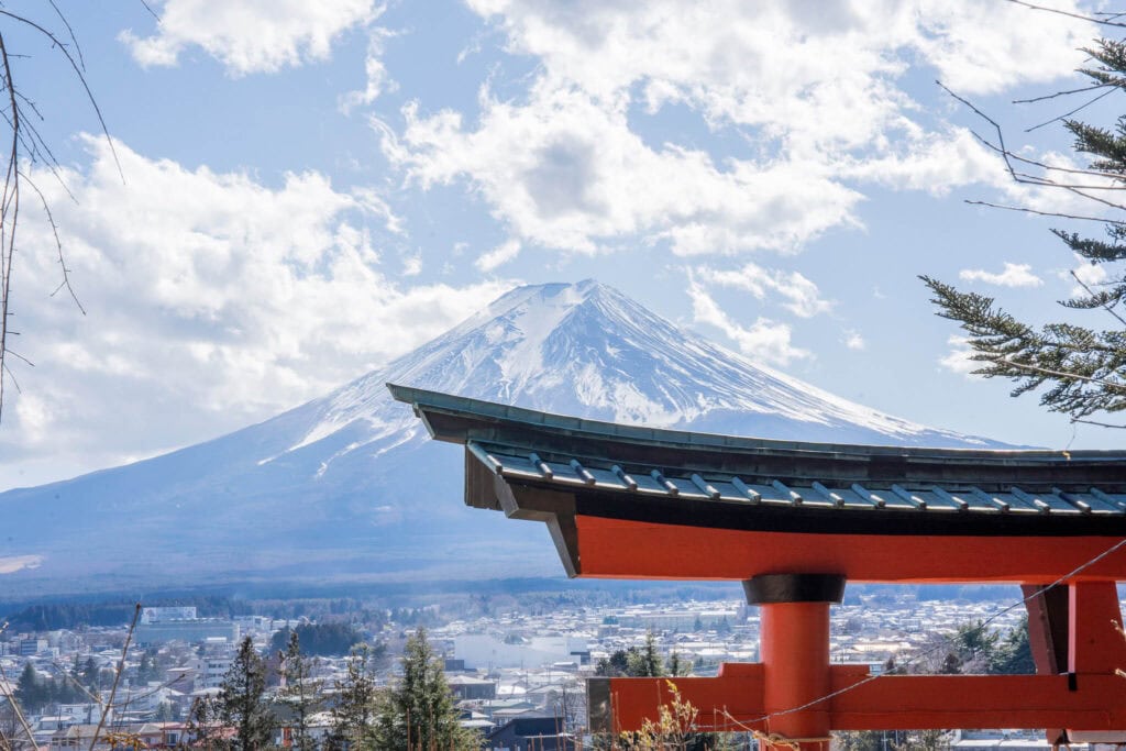 mt fuji, Arakurayama Sengen Park, Chureito Pagoda, Japan