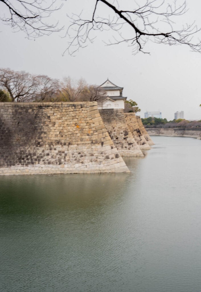 osaka castle moat, japan