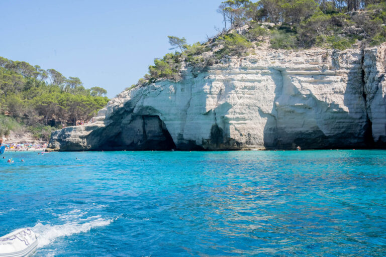 cala mitjana, menorca boat tour