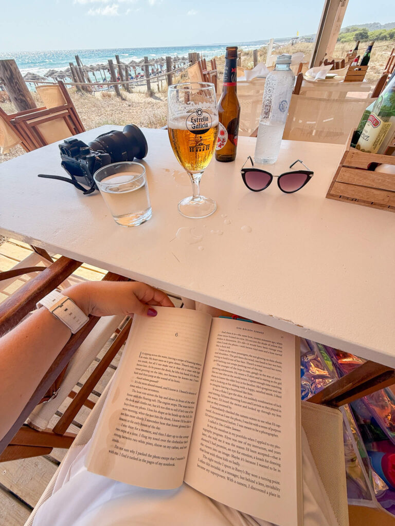 sunset beach bar, San Bou Beach, Menorca