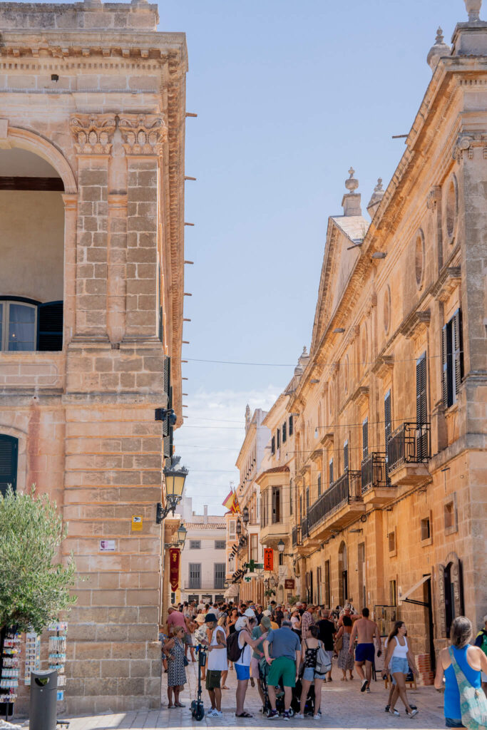 streets of cuitadella, menorca