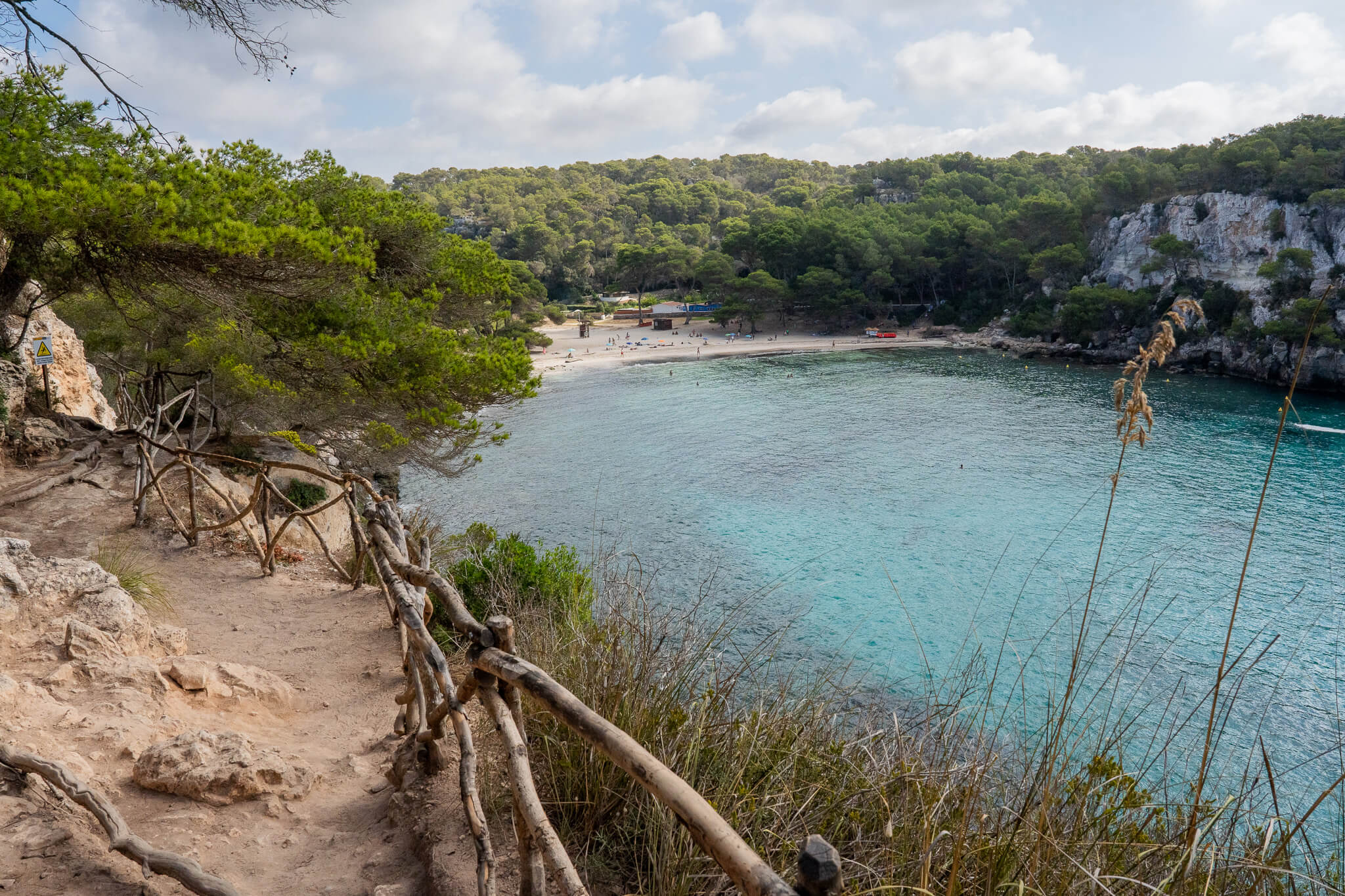 cala macarella and the trail that runs to cala macarelleta