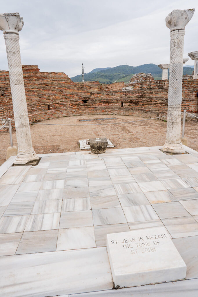 tomb of st john the apostle, basilica of st john, selçuk, turkey